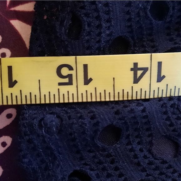 Joe B Eyelet Skirt Mini Black Size Medium - Picture 7 of 9